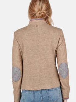 White Label Damen Stehkragenjacke in beige