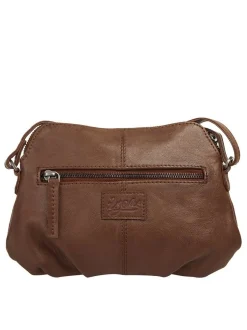 X-Zone Damen Umhängetasche in cognac