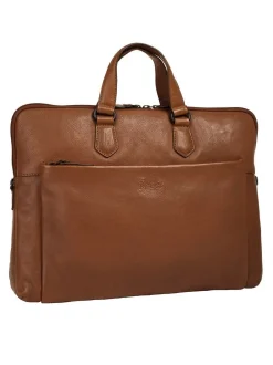 X-Zone Unisex Aktentasche in cognac