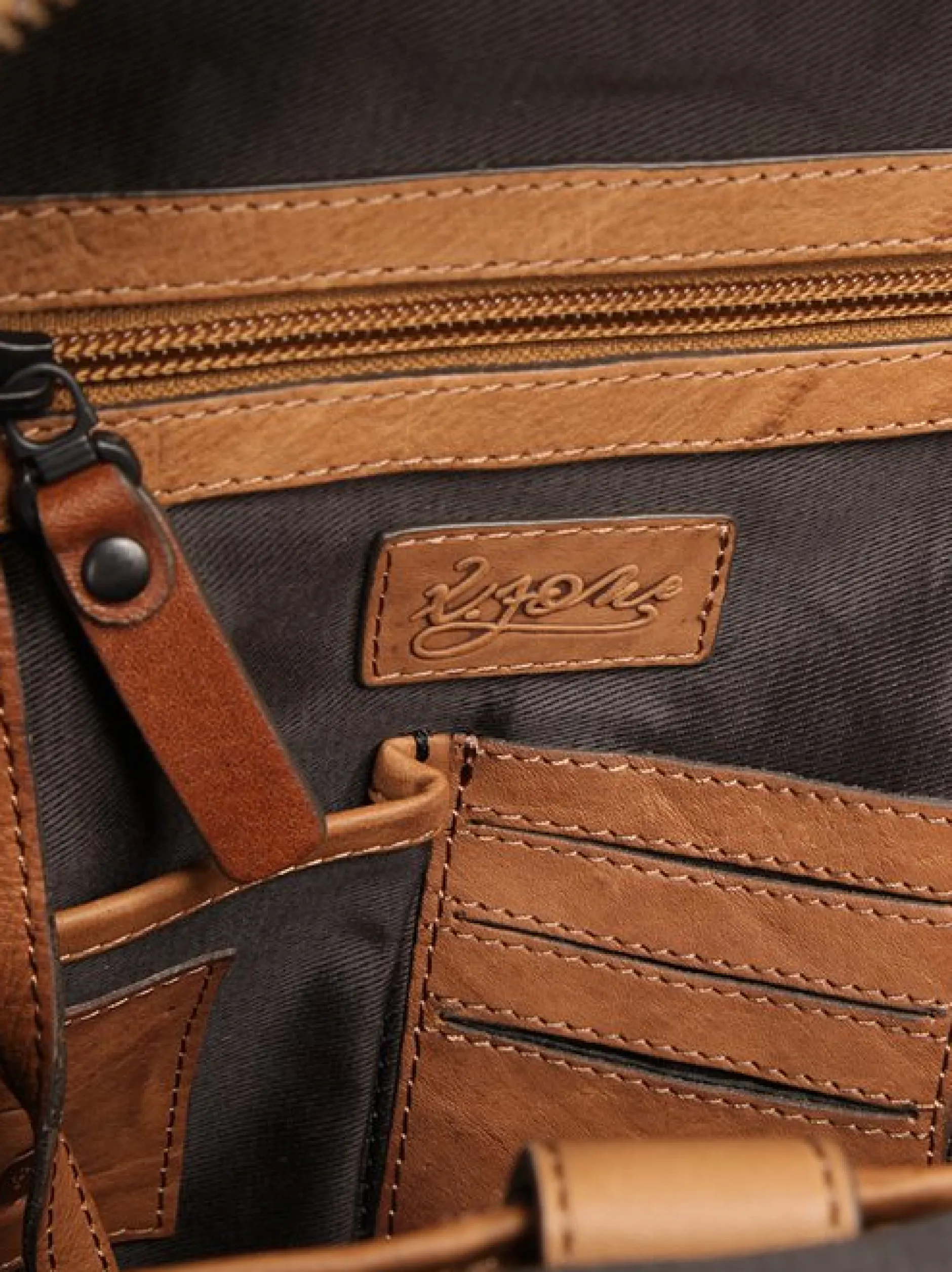 X-Zone Unisex Rucksack in cognac