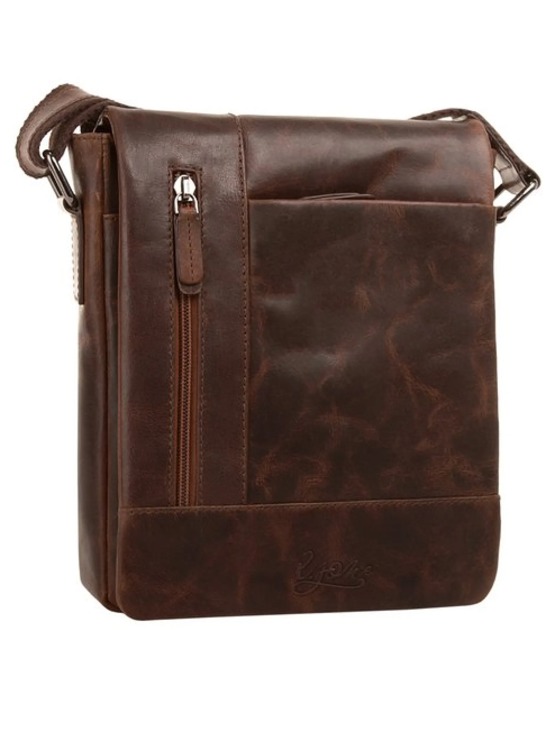 X-Zone Unisex Umhängetasche in cognac