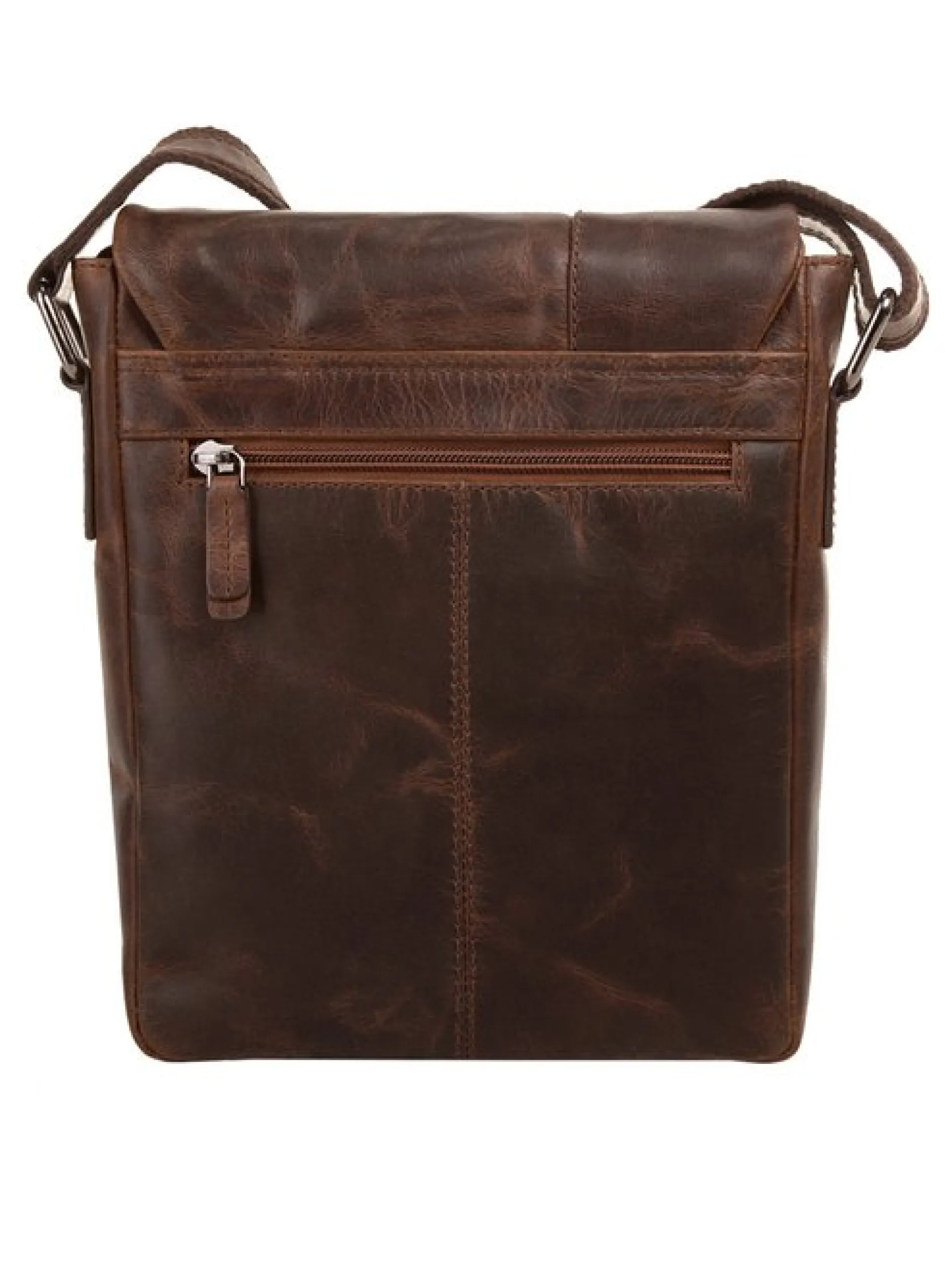 X-Zone Unisex Umhängetasche in cognac
