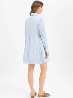 Y.A.S Damen Blusenkleid - YASZimia in hellblau