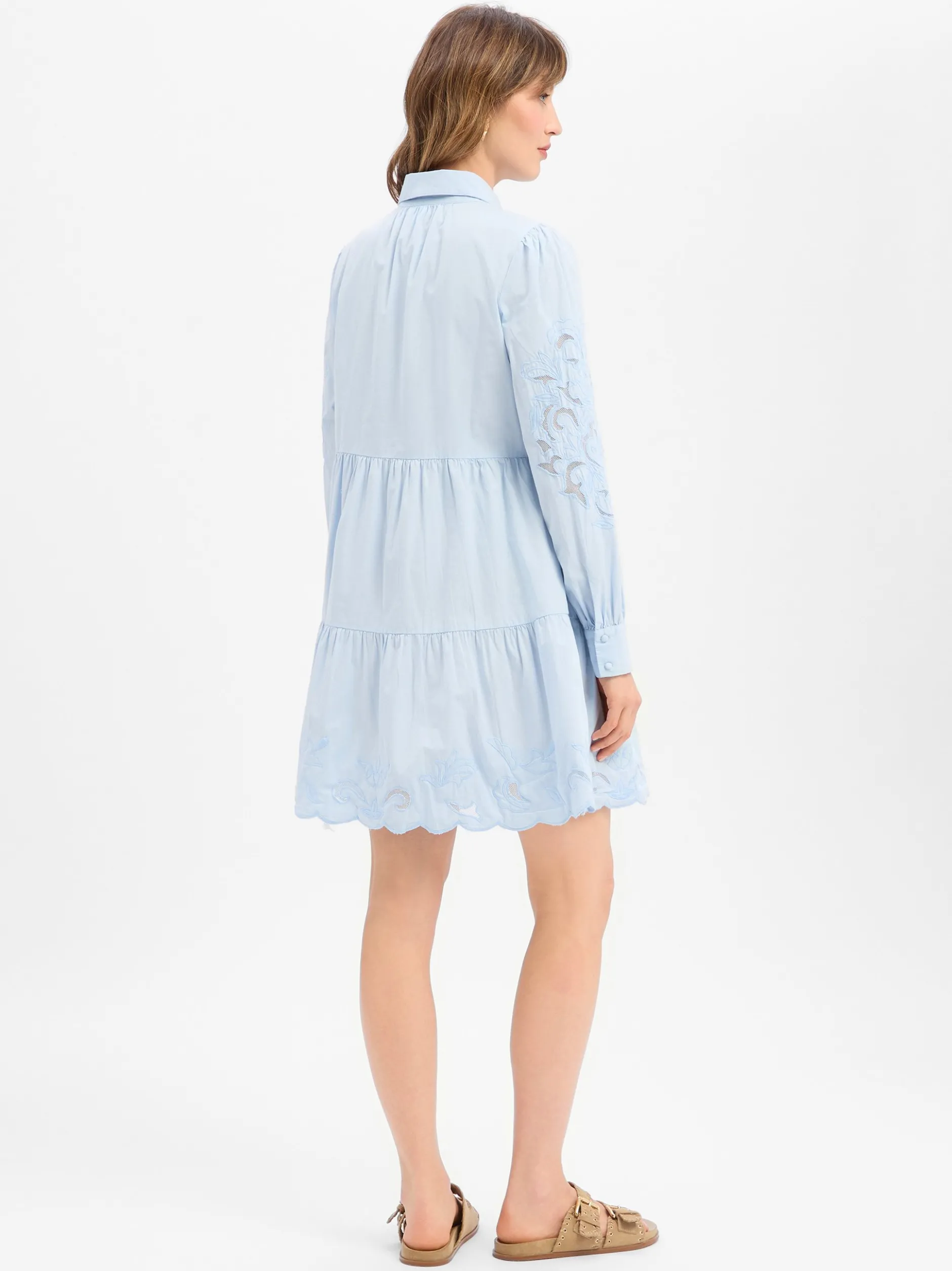 Y.A.S Damen Blusenkleid - YASZimia in hellblau
