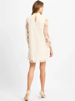 Y.A.S Damen Kleid - YASCornelia in ecru - Ärmel: langarm