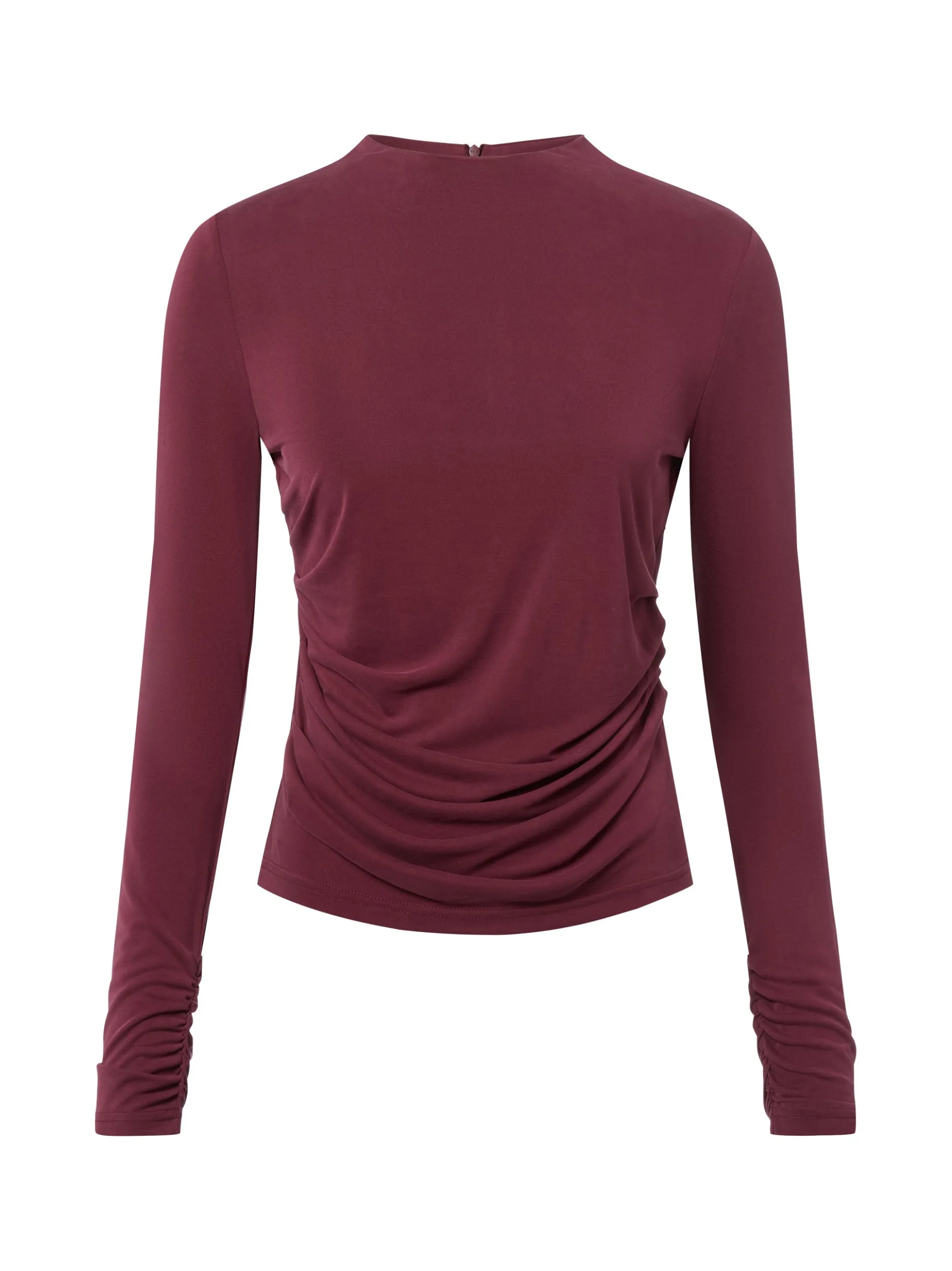 Y.A.S Damen Langarmshirt - YASLysa in bordeaux