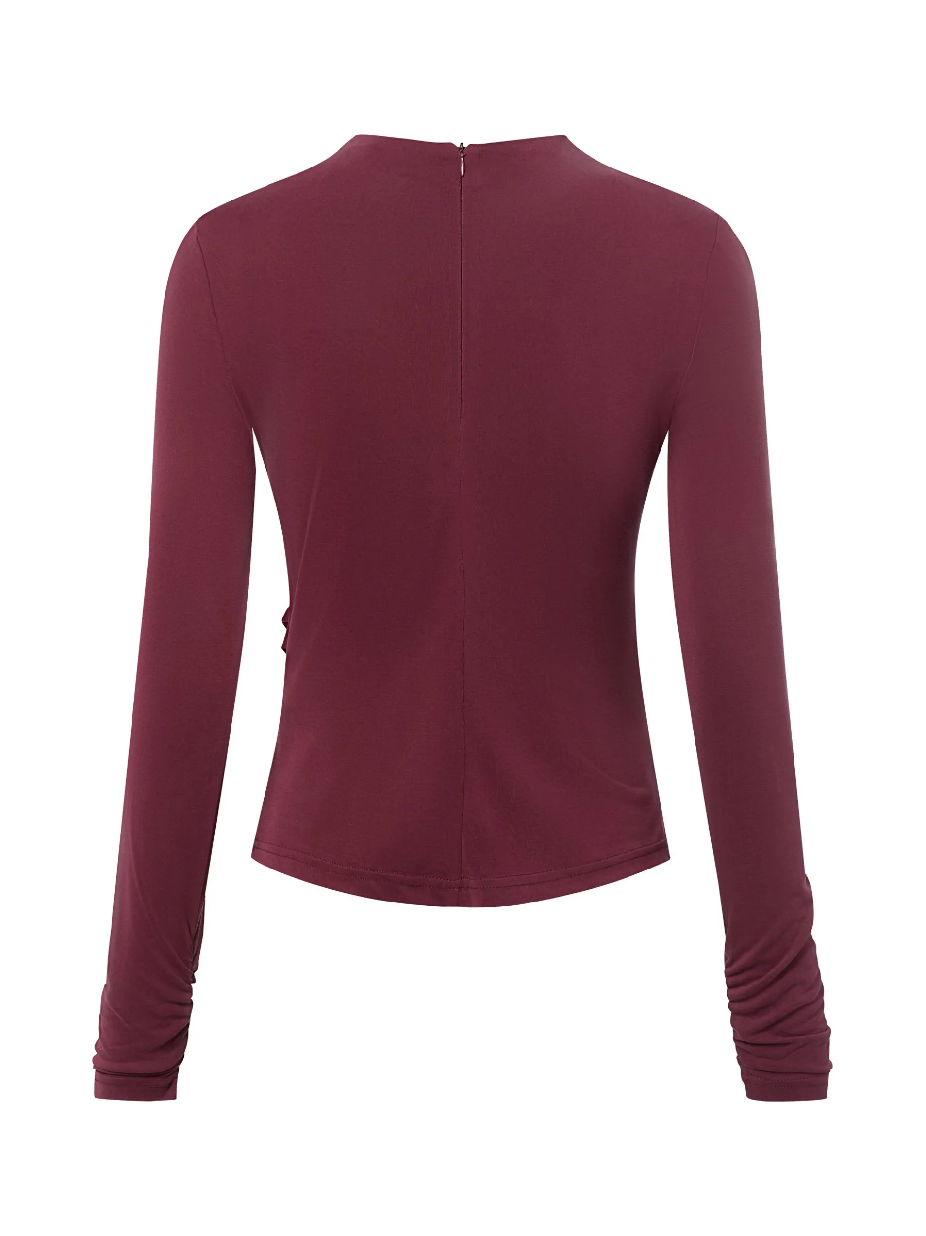 Y.A.S Damen Langarmshirt - YASLysa in bordeaux