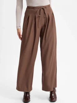 Y.A.S Damen Stoffhose -Yascamma in mocca - Länge: lang