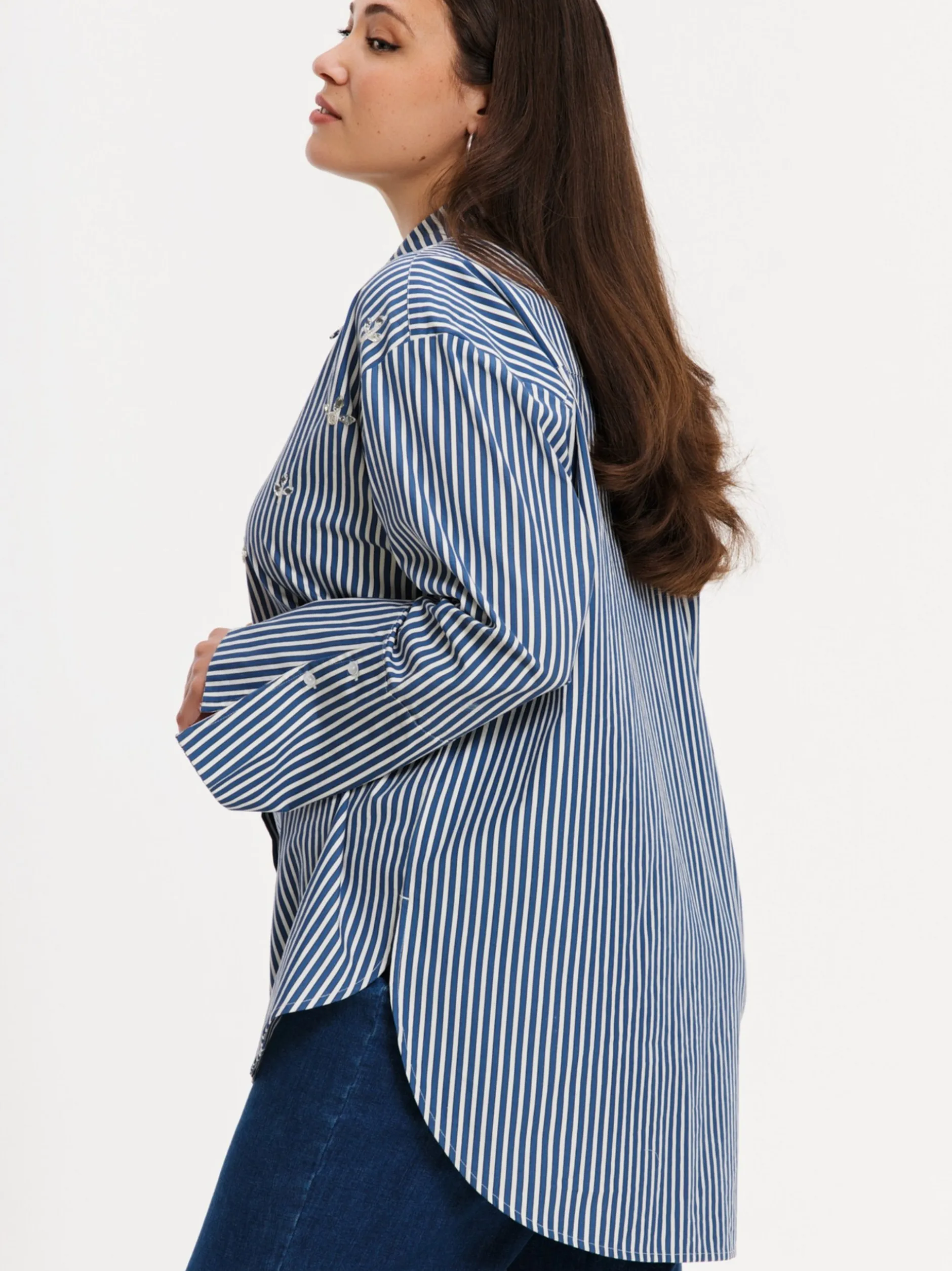 YOEK Damen Bluse in denim