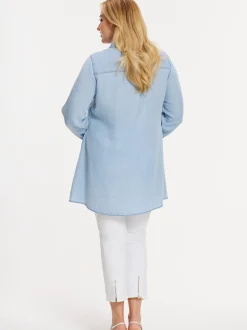 YOEK Damen Bluse in denim
