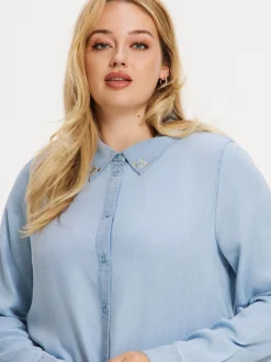 YOEK Damen Bluse in denim