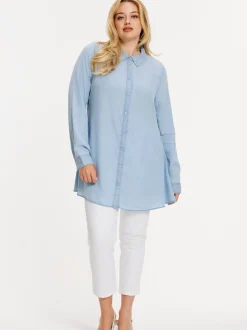 YOEK Damen Bluse in denim