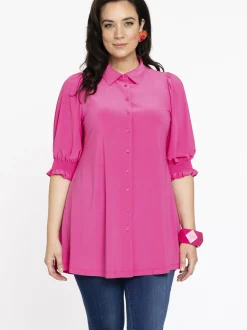 YOEK Damen Bluse in rosa