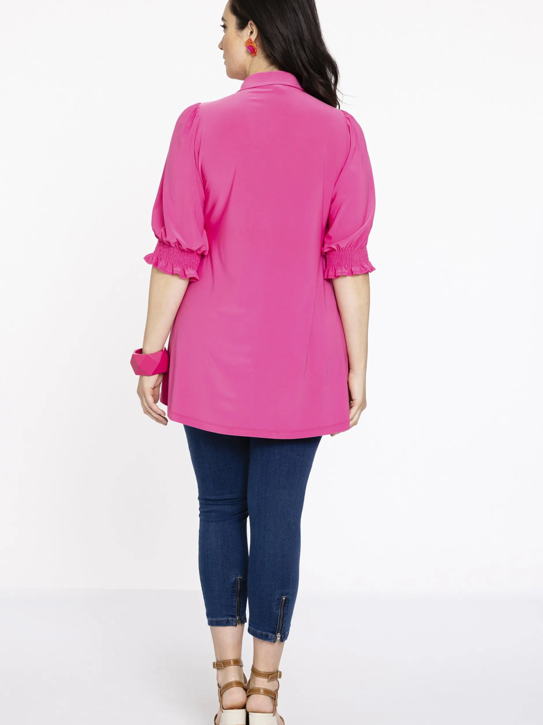 YOEK Damen Bluse in rosa
