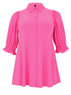 YOEK Damen Bluse in rosa