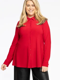 YOEK Damen Bluse in rot