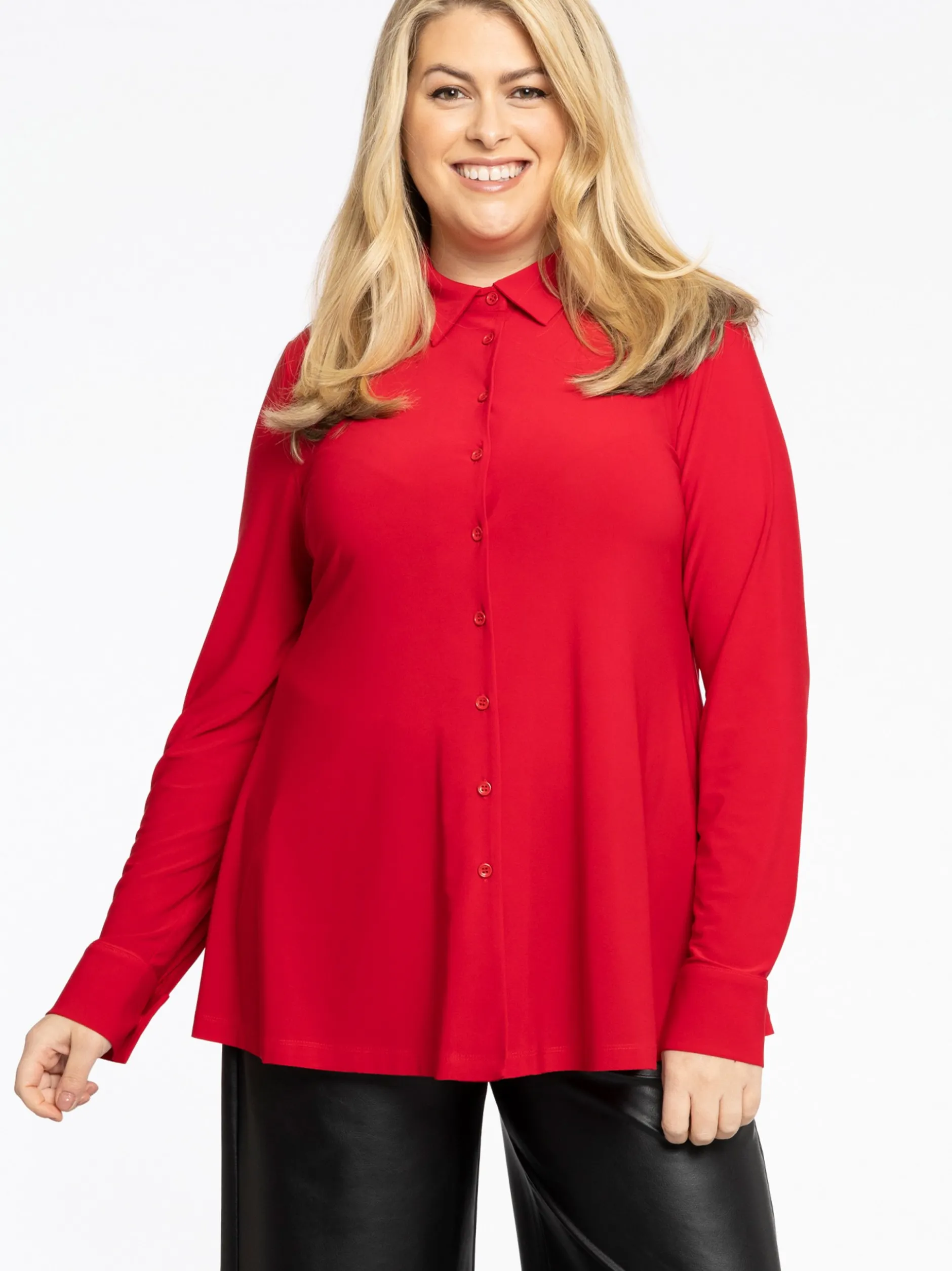 YOEK Damen Bluse in rot
