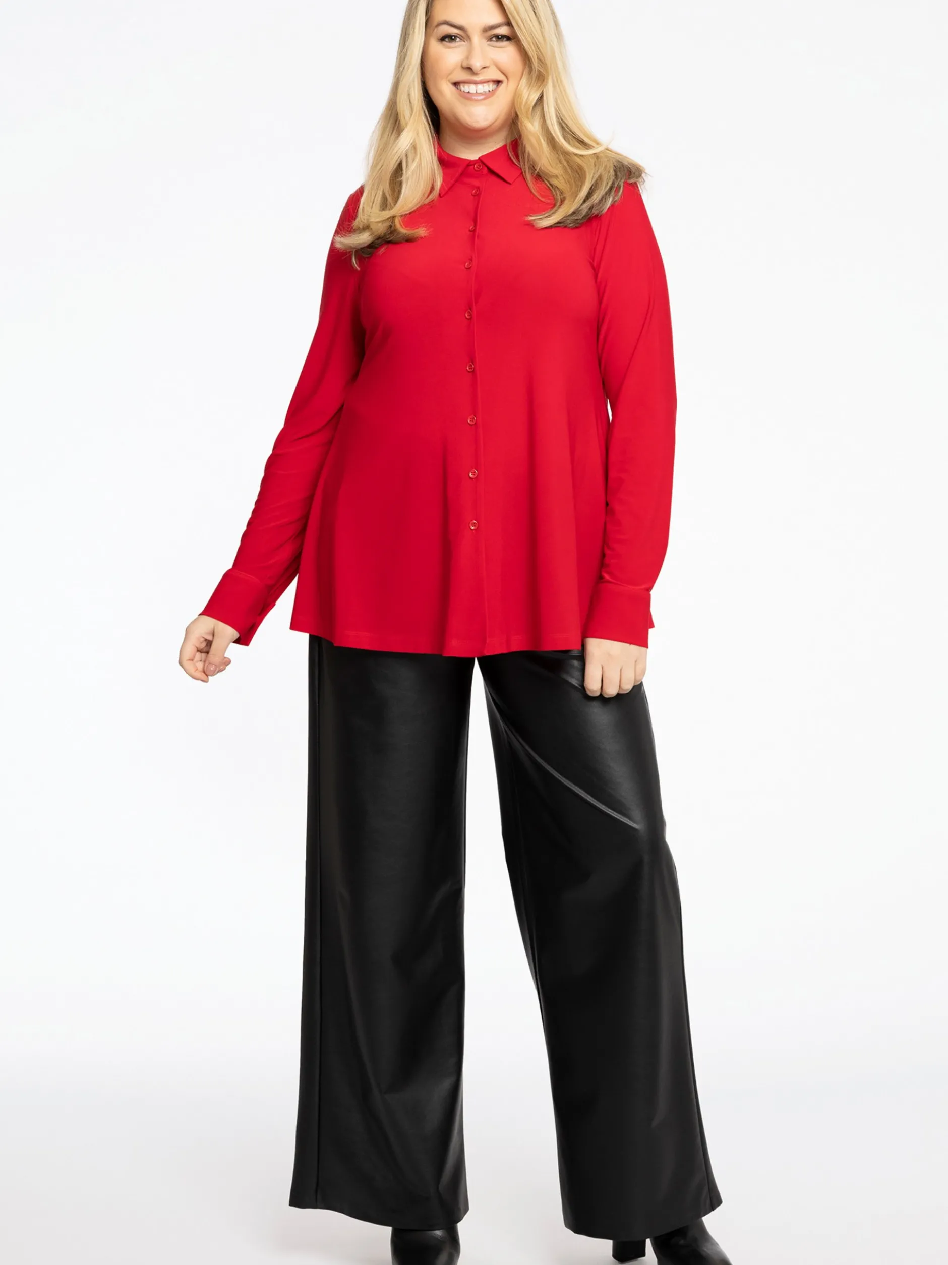 YOEK Damen Bluse in rot