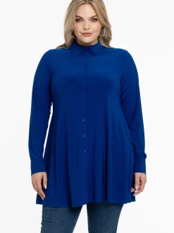 YOEK Damen Bluse in royal