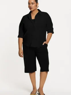 YOEK Damen Bluse in schwarz