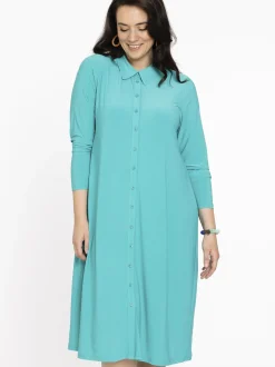 YOEK Damen Bluse in türkis