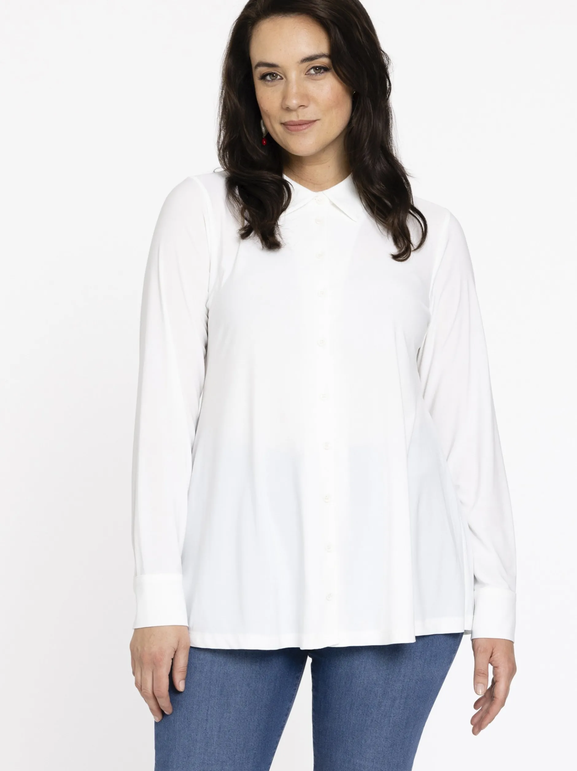 YOEK Damen Bluse in weiß