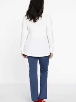 YOEK Damen Bluse in weiß
