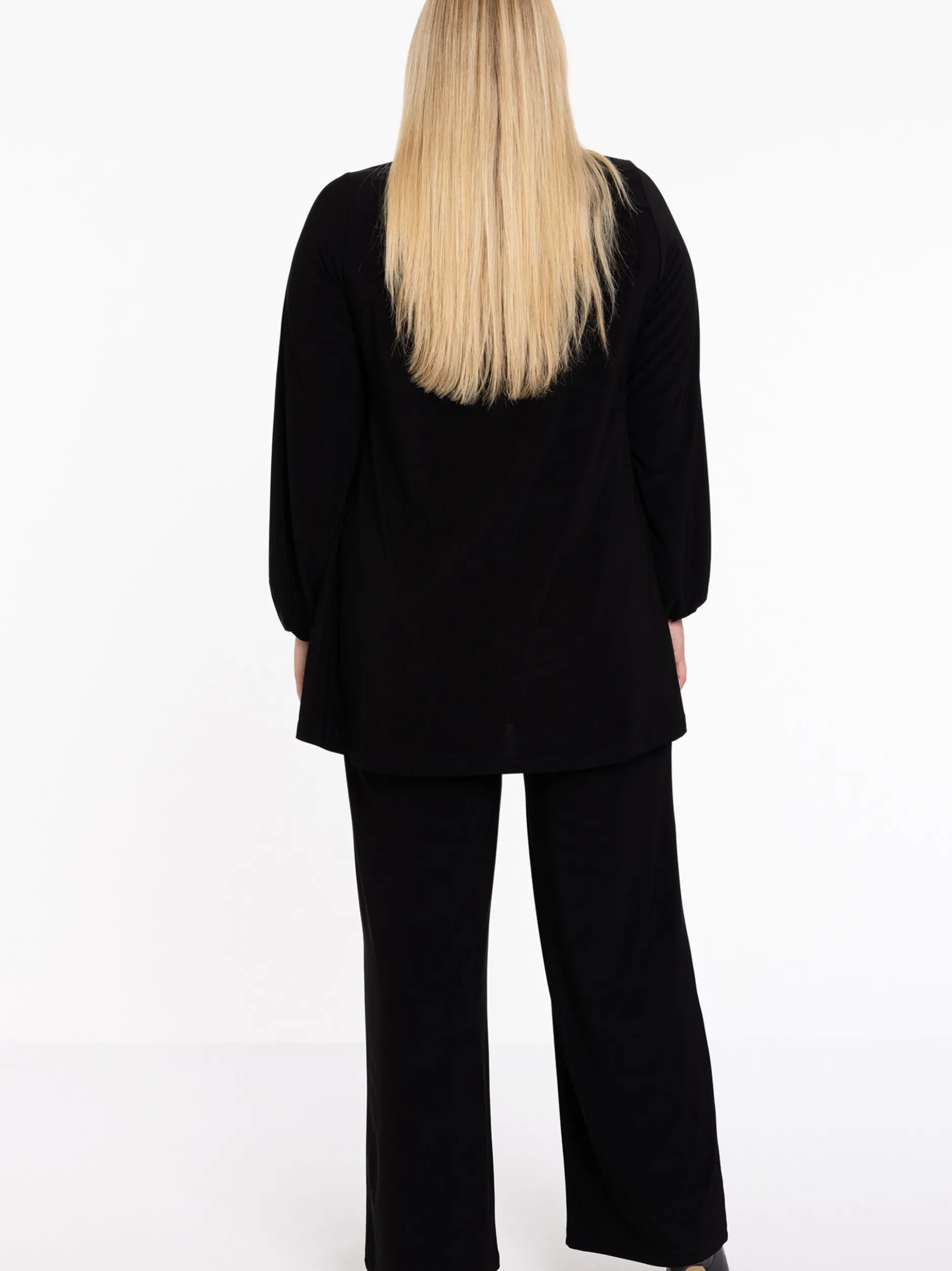 YOEK Damen Blusenshirt in schwarz