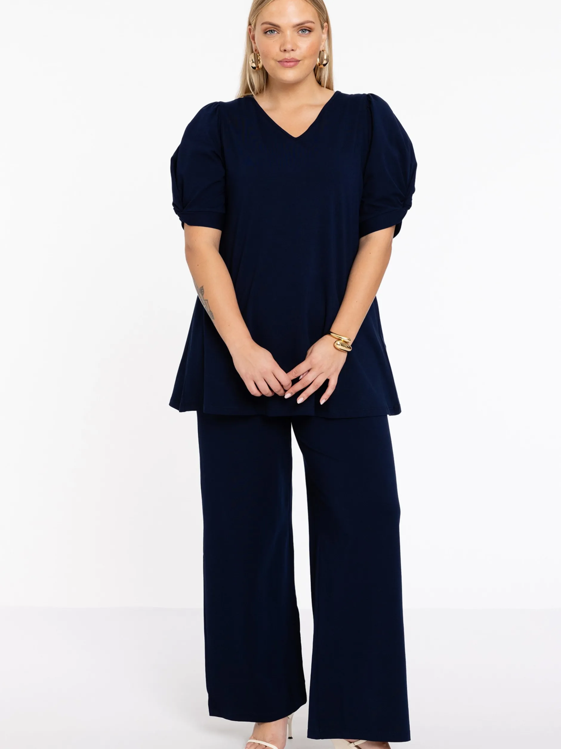 YOEK Damen Hose in blau