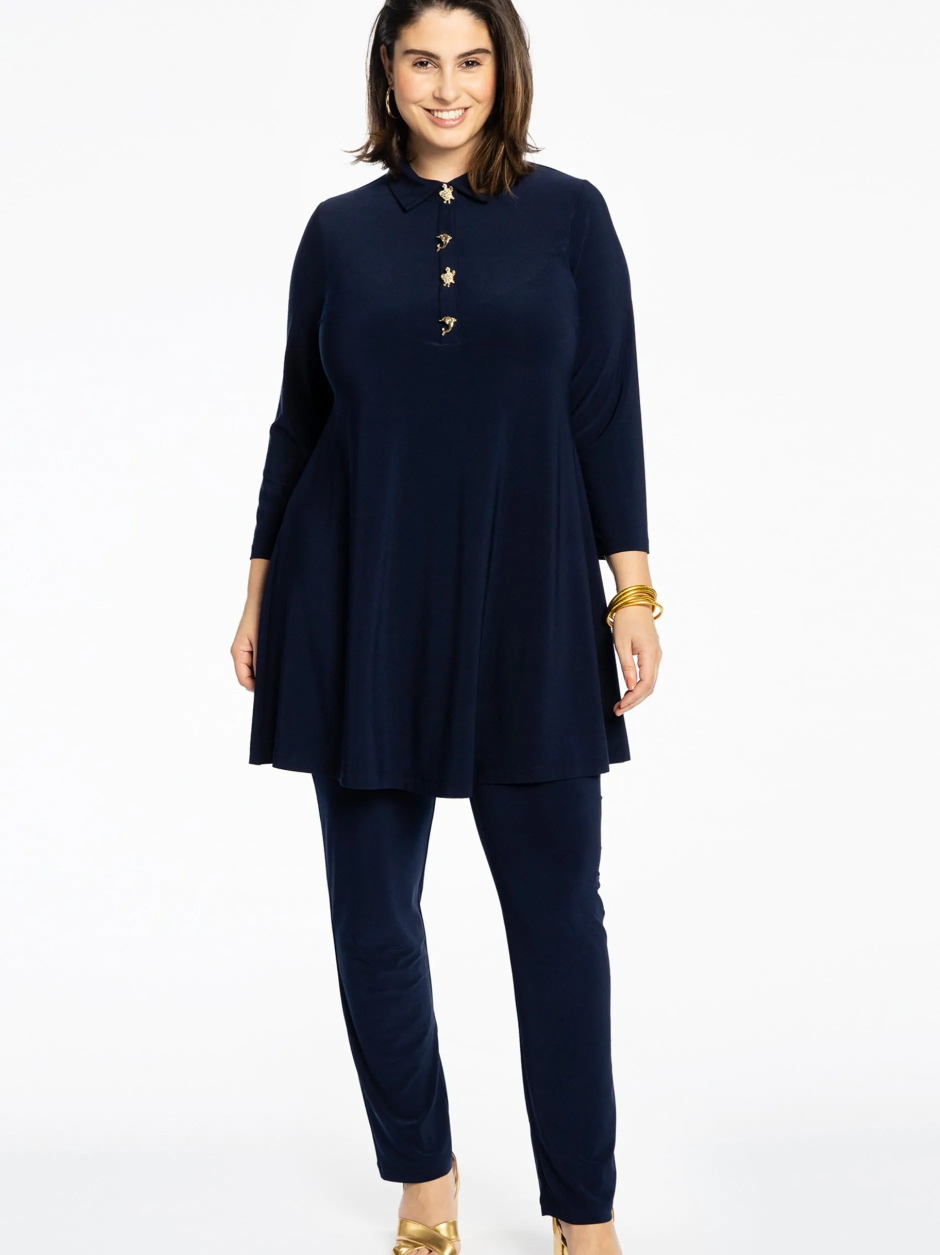 YOEK Damen Hose in blau