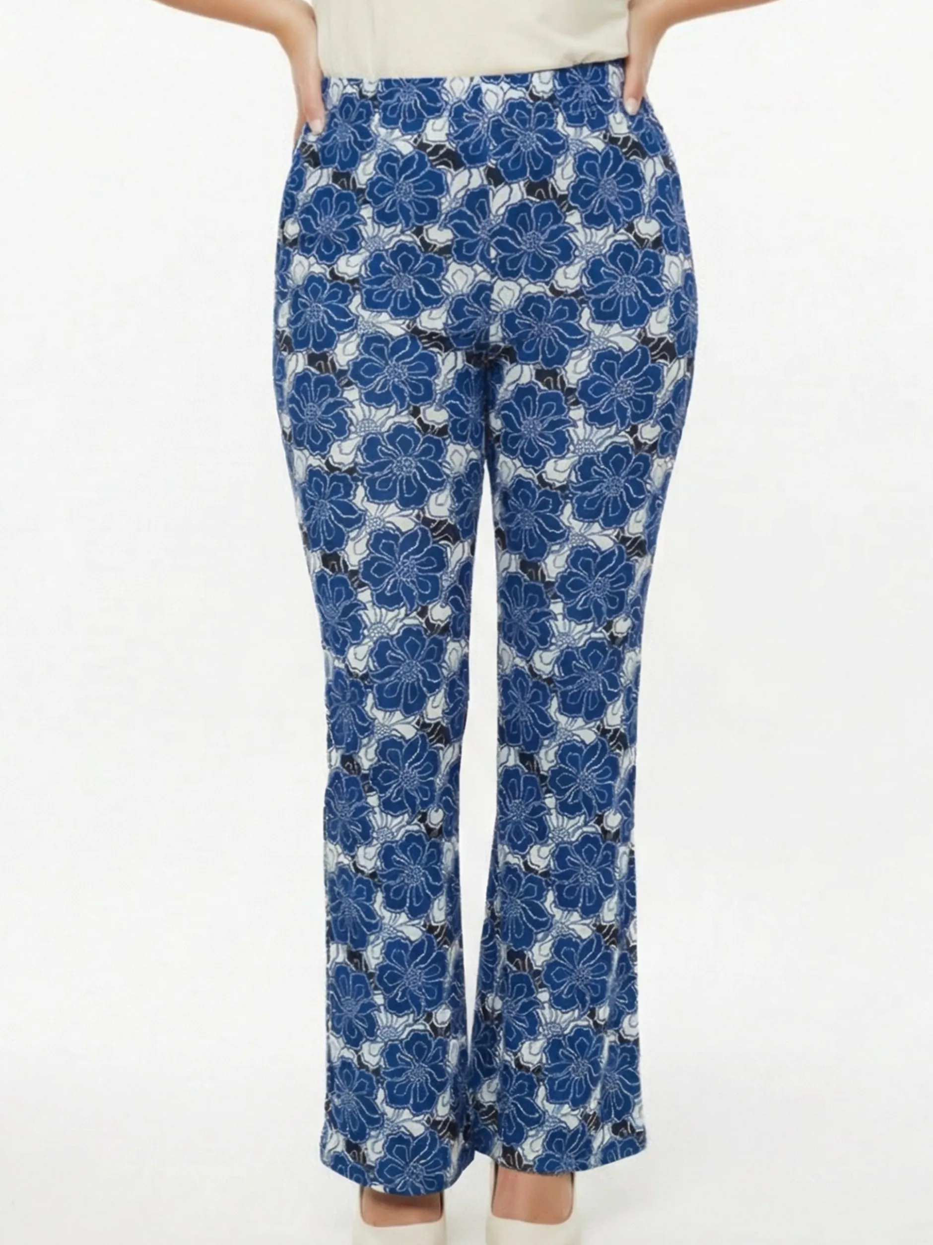 YOEK Damen Hose in blau
