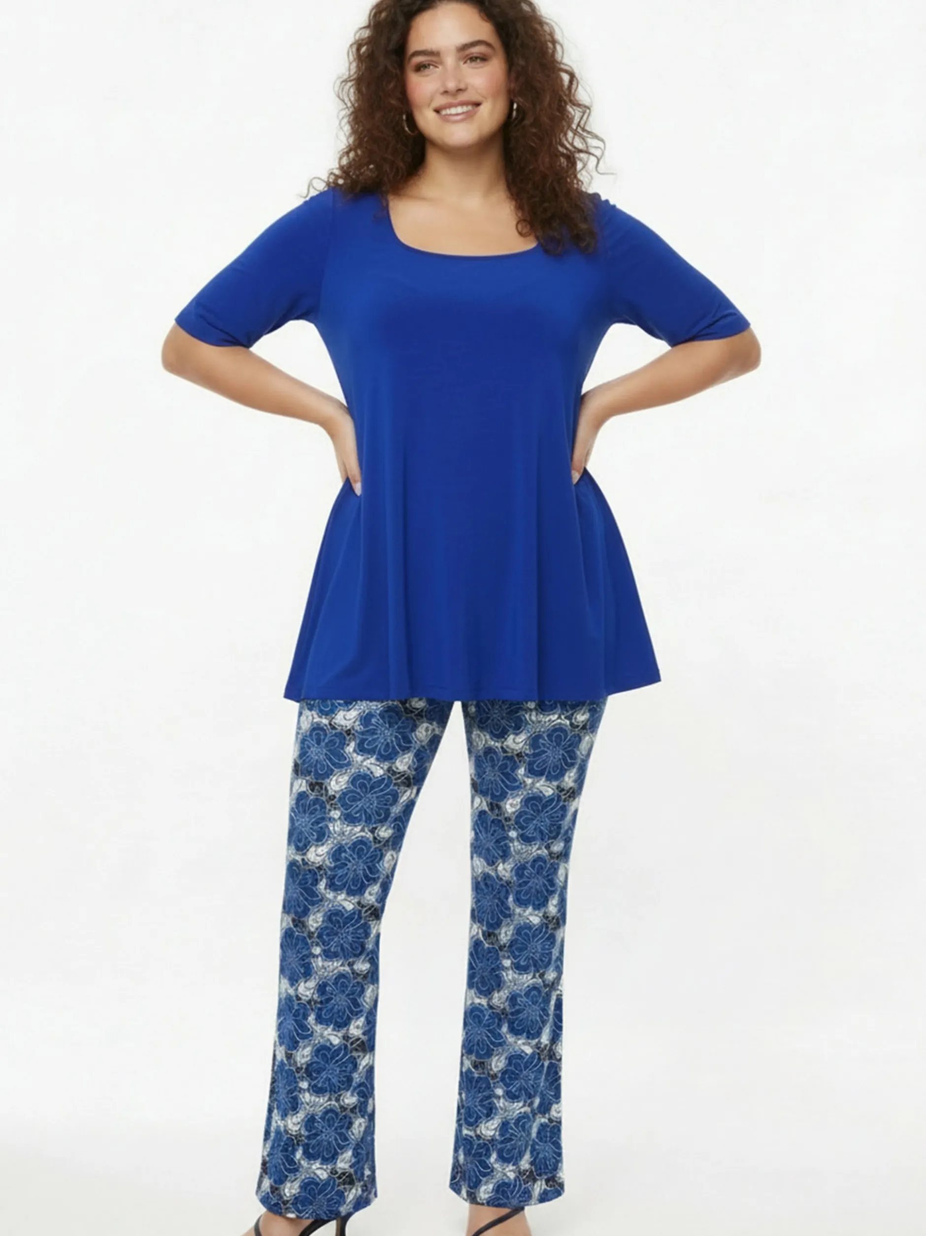 YOEK Damen Hose in blau