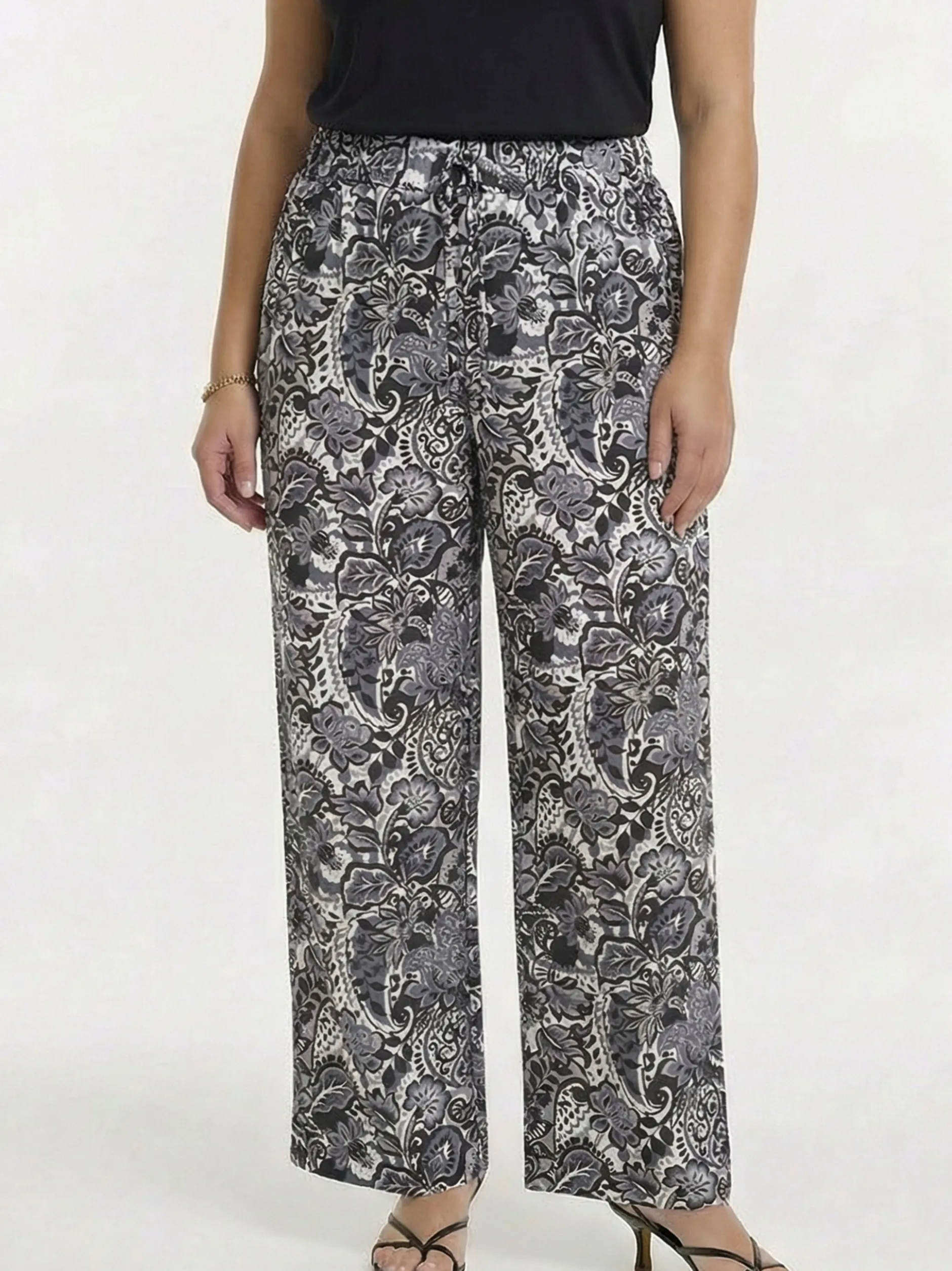 YOEK Damen Hose in grau