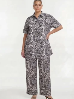 YOEK Damen Hose in grau