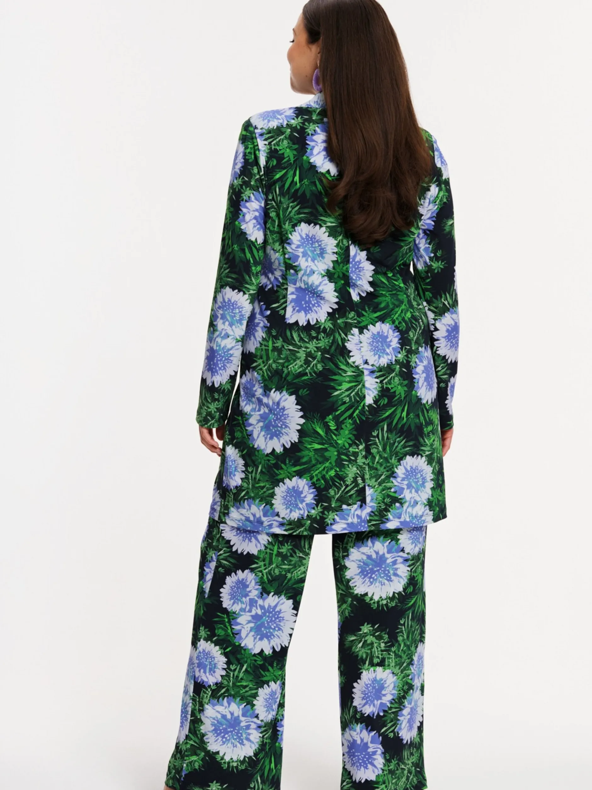 YOEK Damen Hose in grün blau