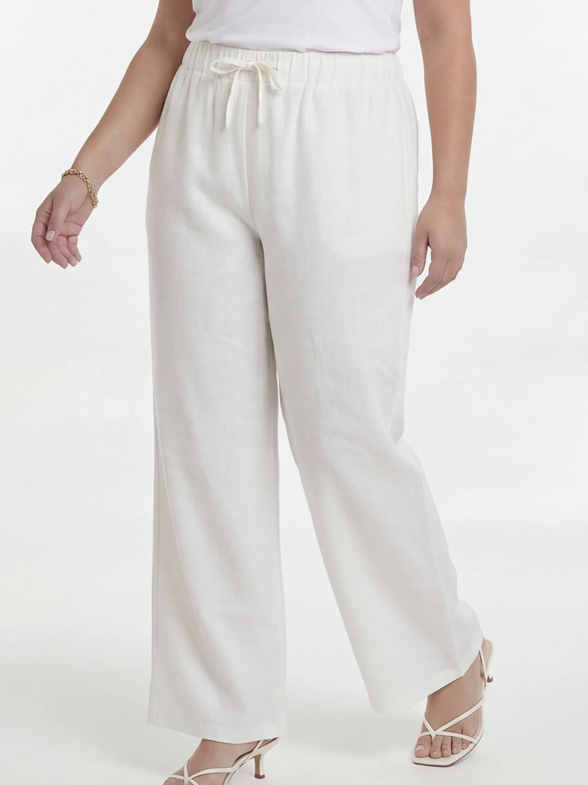 YOEK Damen Hose in weiß