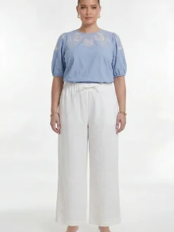 YOEK Damen Hose in weiß