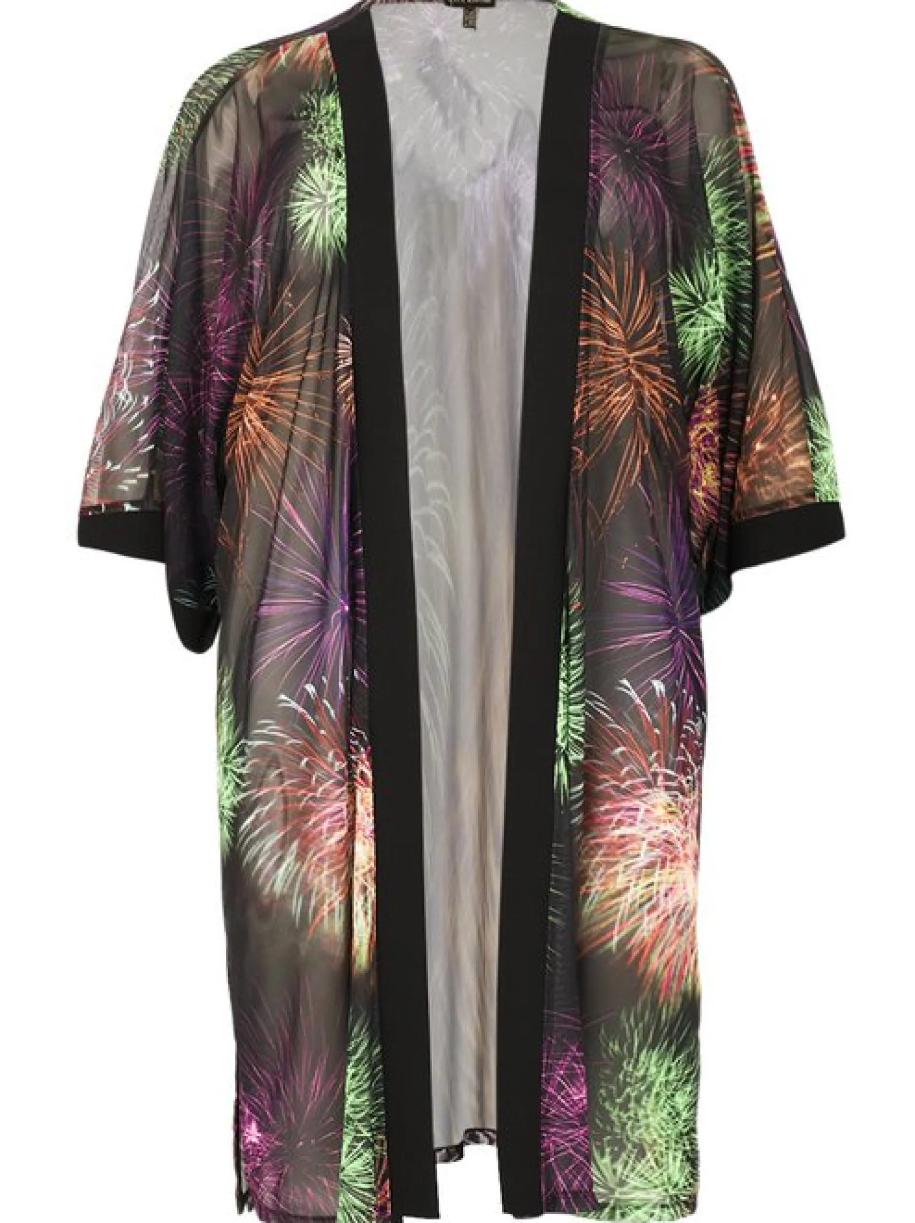 YOEK Damen Kimono in schwarz