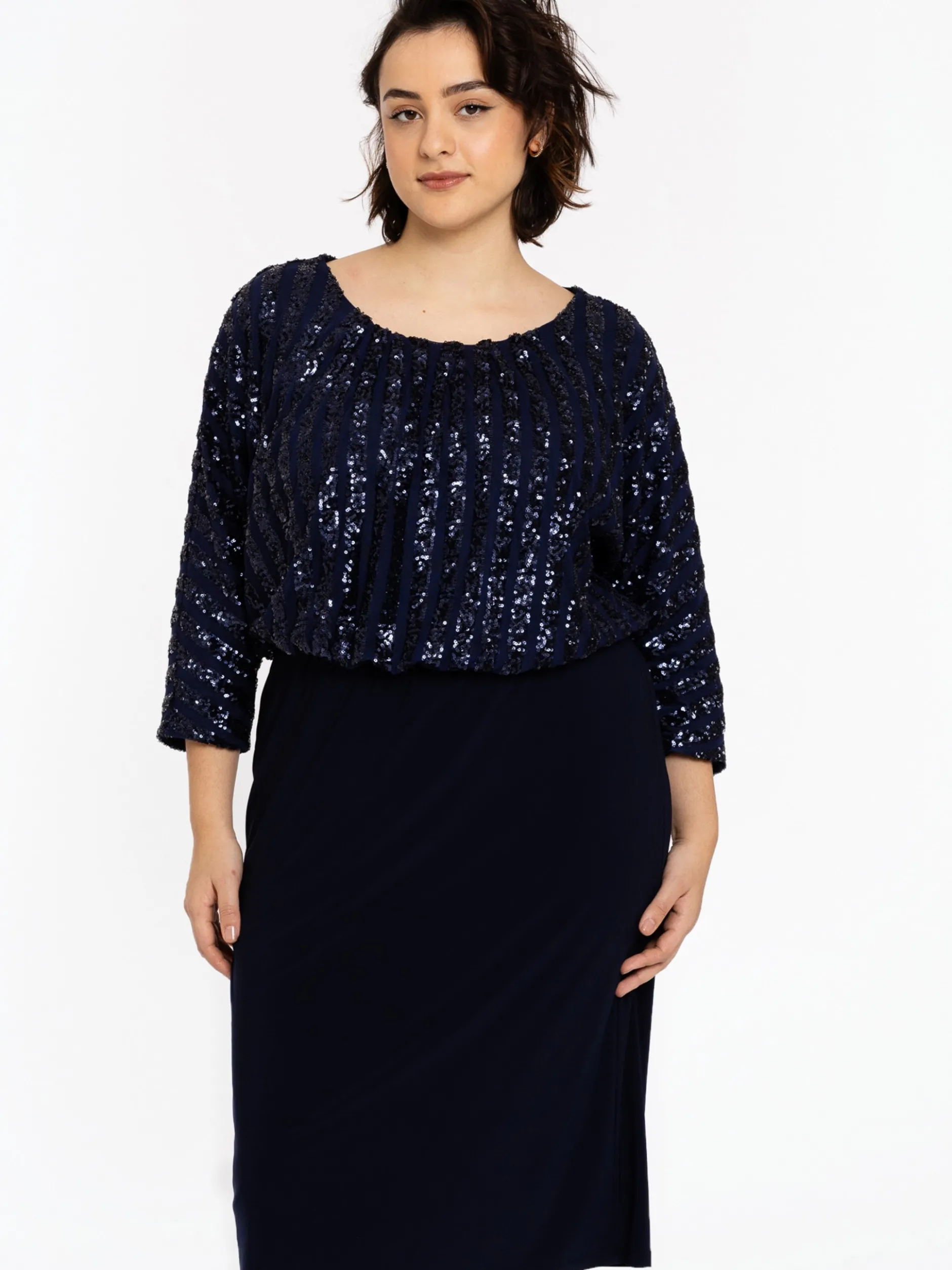 YOEK Damen Kleid in blau