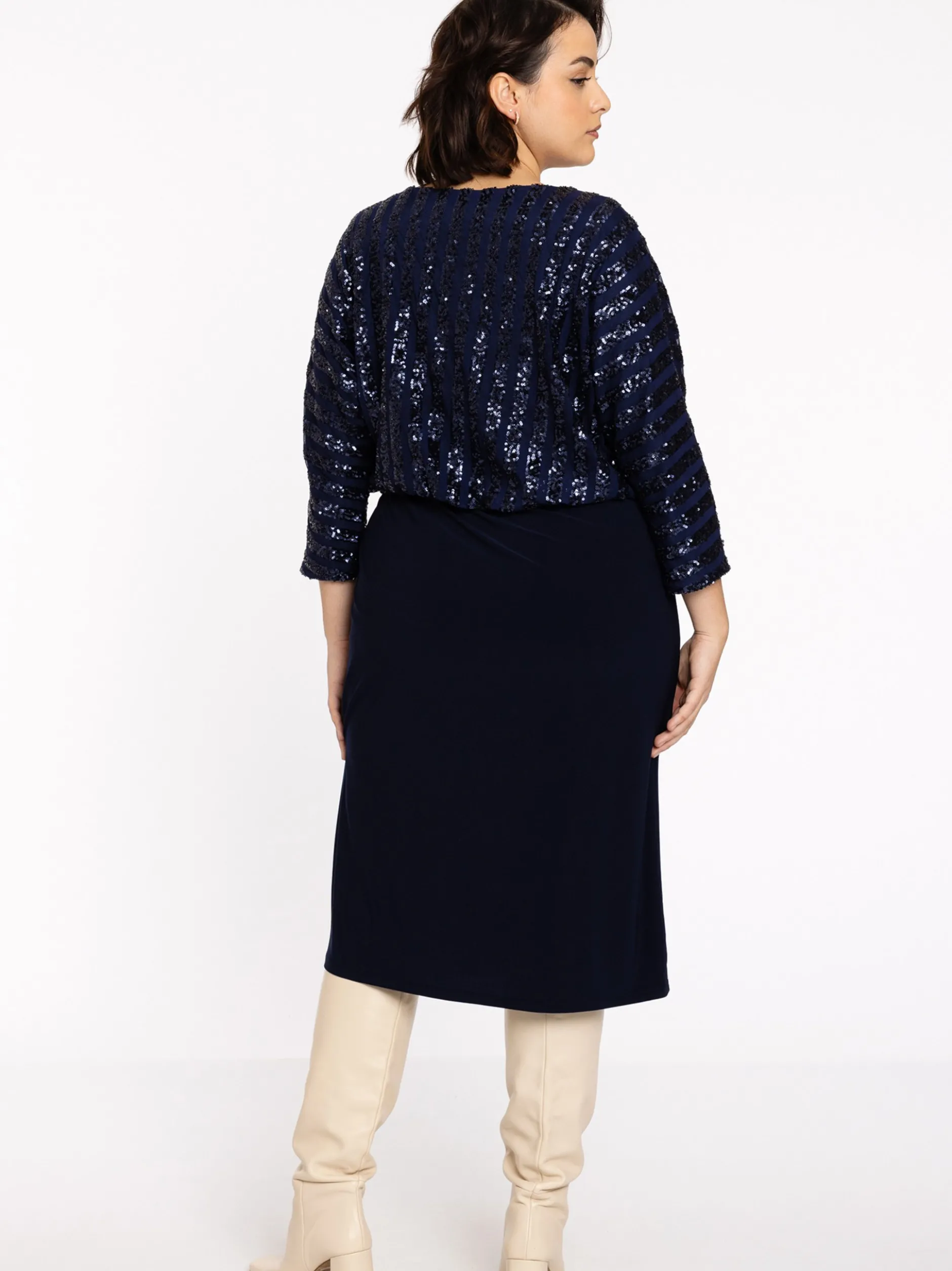 YOEK Damen Kleid in blau