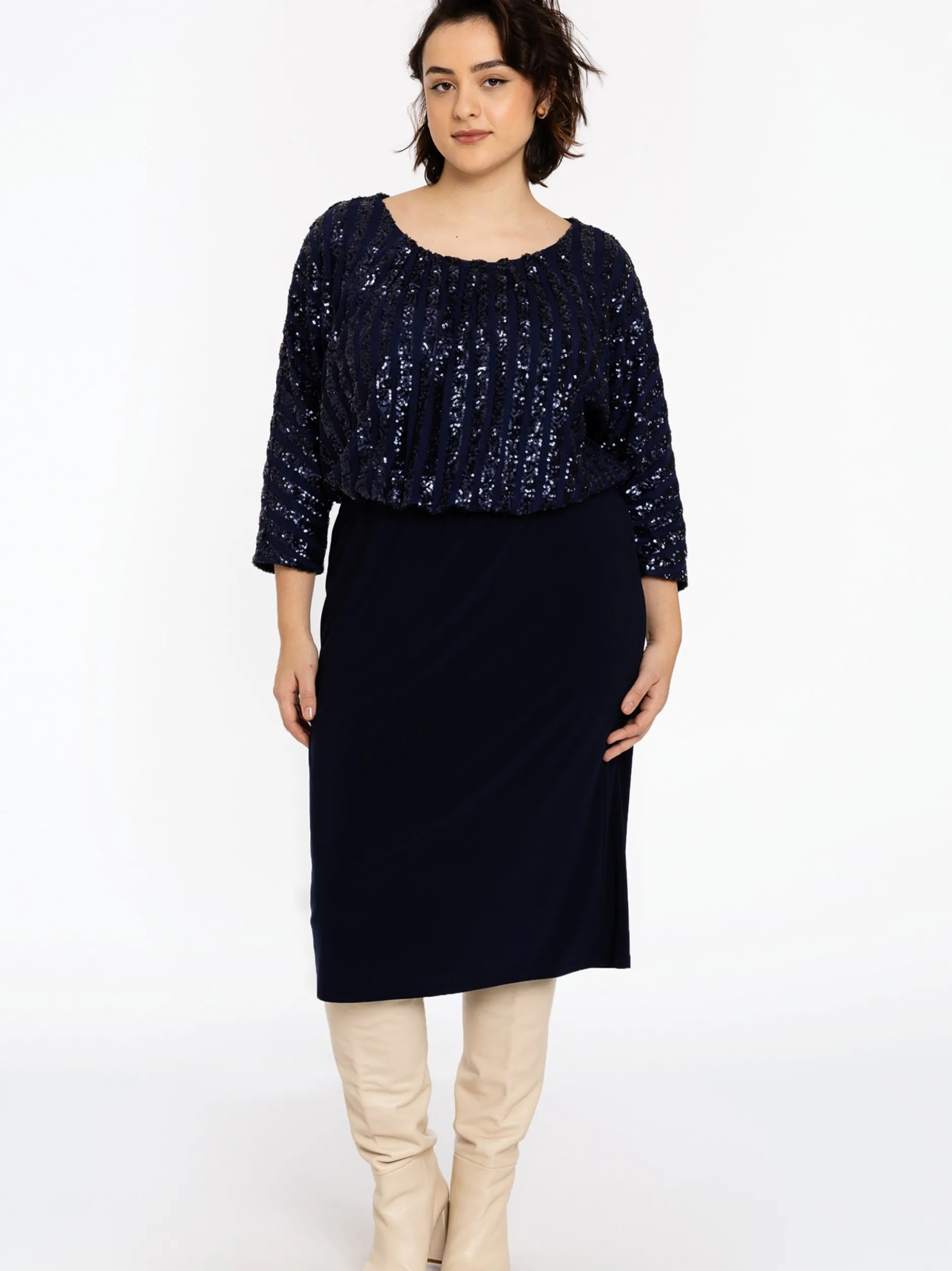 YOEK Damen Kleid in blau
