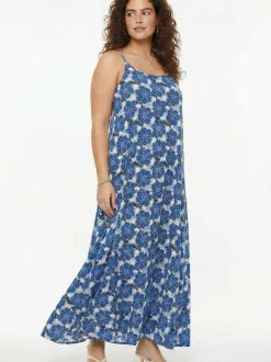 YOEK Damen Kleid in blau