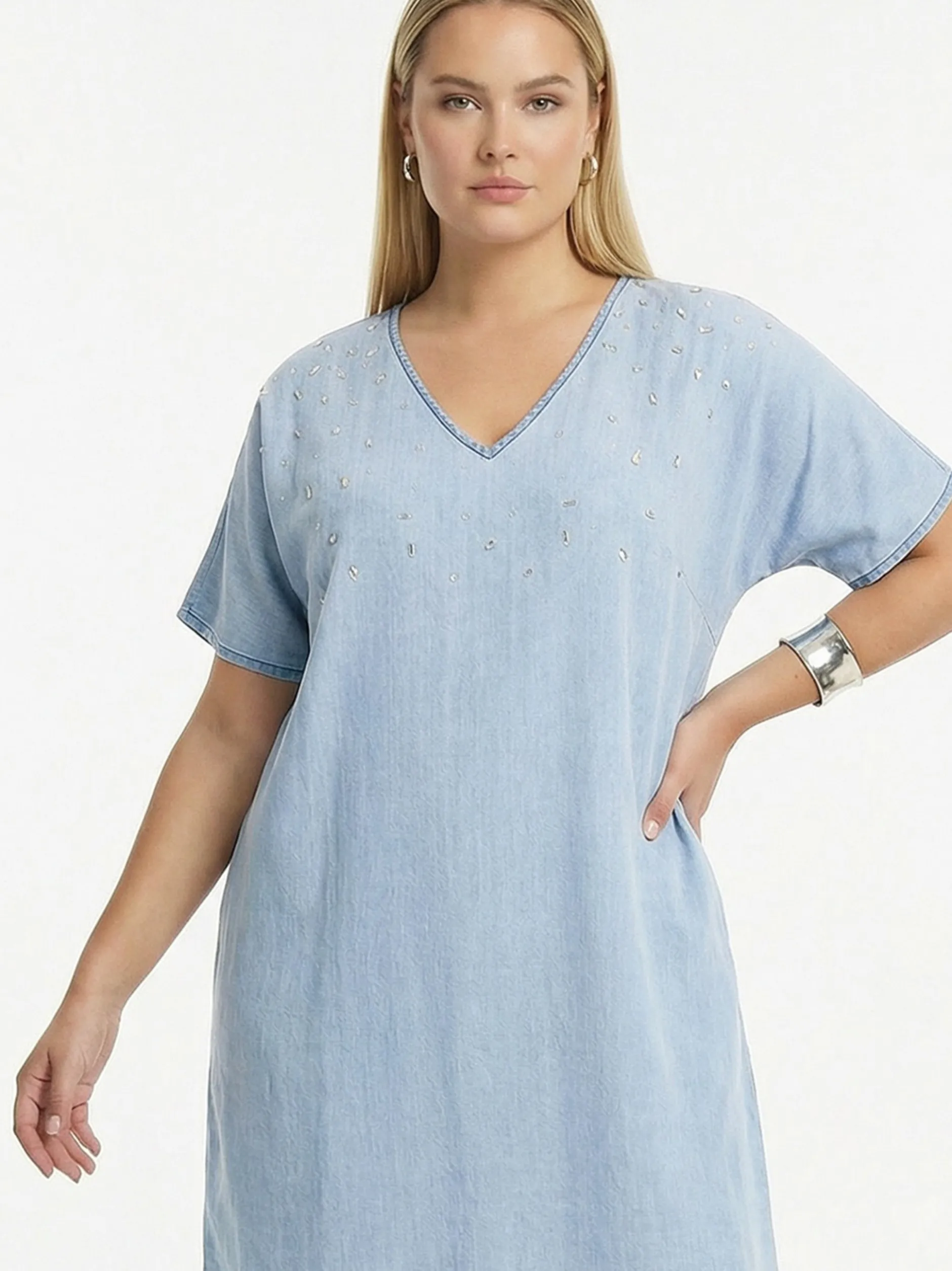 YOEK Damen Kleid in blau
