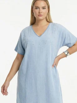YOEK Damen Kleid in blau