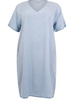 YOEK Damen Kleid in blau