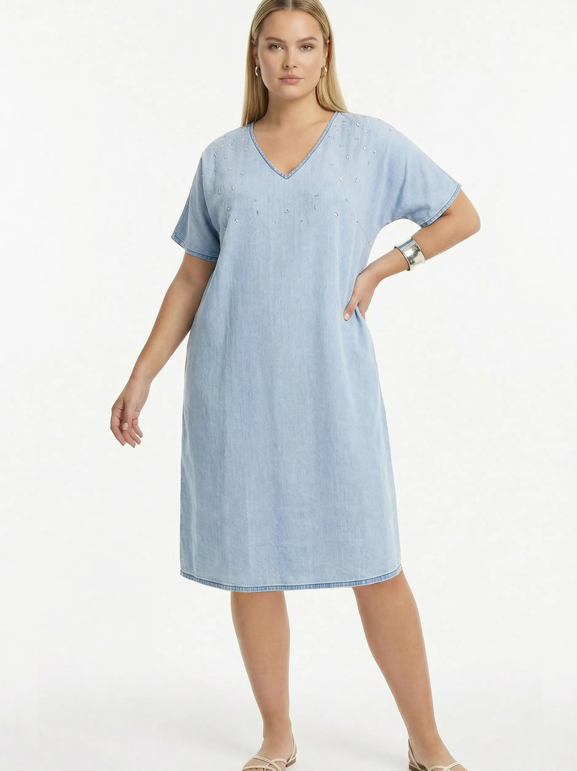 YOEK Damen Kleid in blau