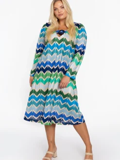 YOEK Damen Kleid in blau