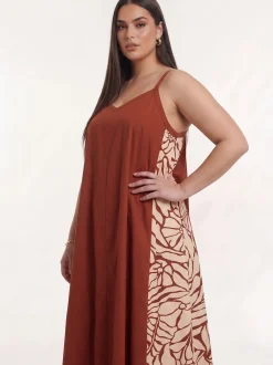 YOEK Damen Kleid in bordeaux