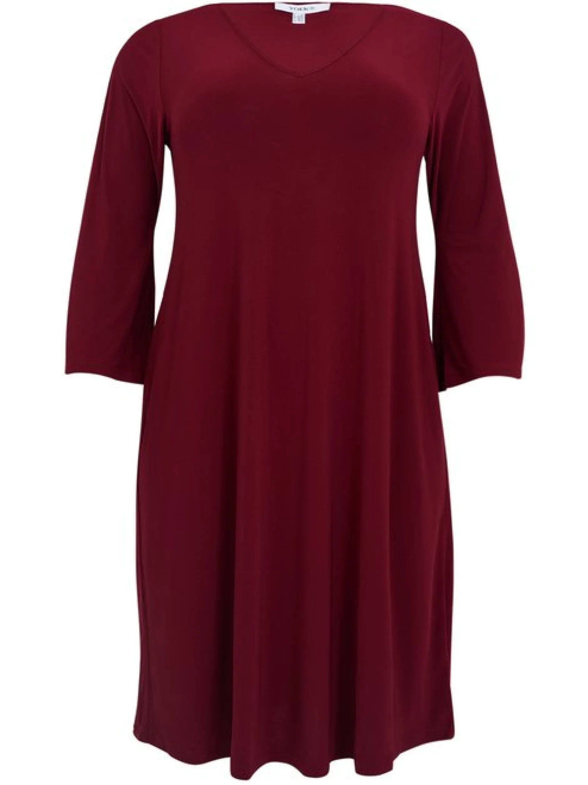 YOEK Damen Kleid in bordeaux