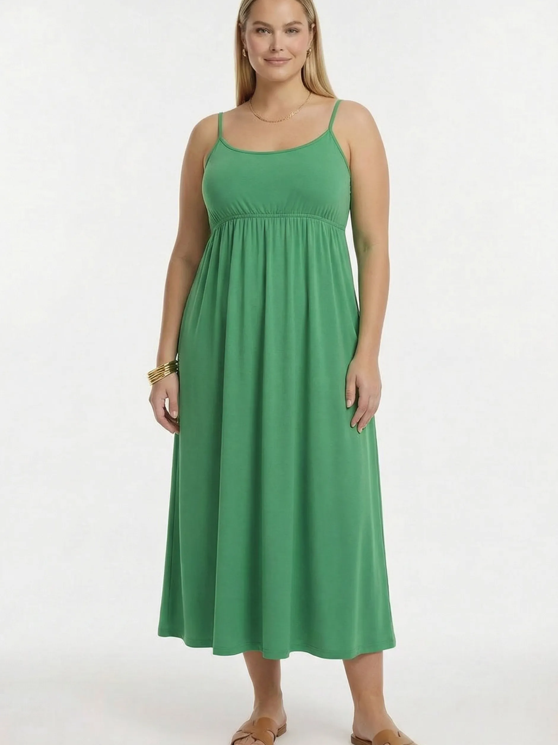 YOEK Damen Kleid in grün